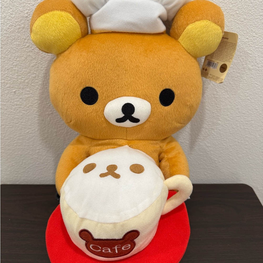 Rilakkuma Korilakkuma San-X Cafe Series Pastry Chef Plush 19” Stuffed Toy Waiter